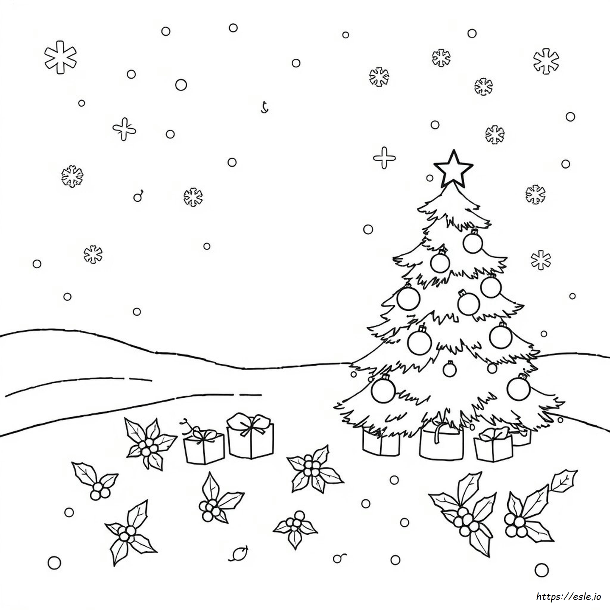 Gambar Mewarnai Natal Untuk Dewasa, Mudah Dicetak
