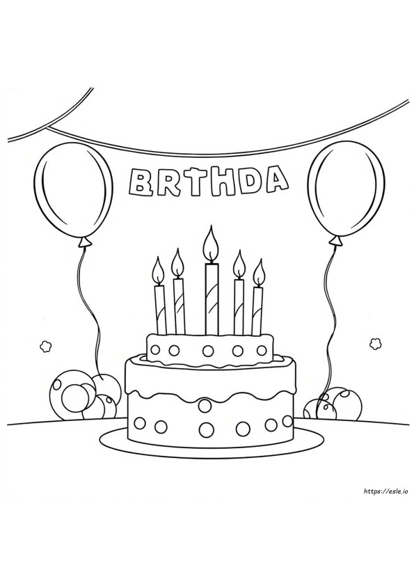 Happy Birthday Pages To Color