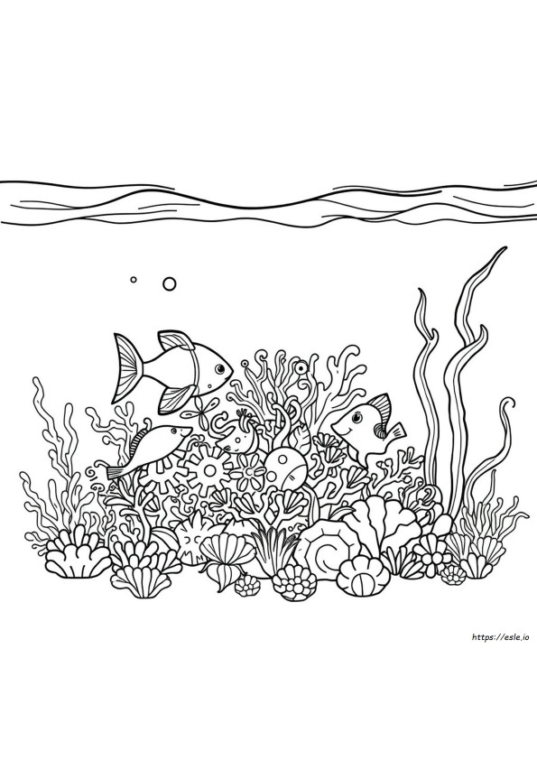 Sea Creatures Coloring Pages For Adults