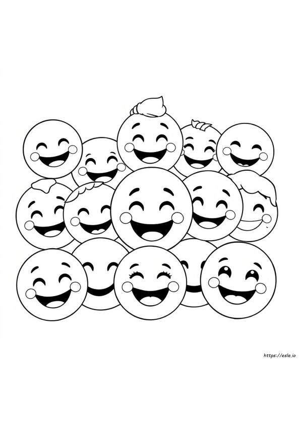 Emoji Face Coloring Pages