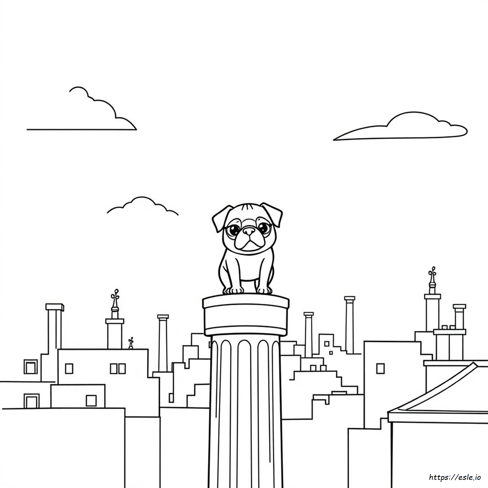 Pj Pug Pillar Coloring Page