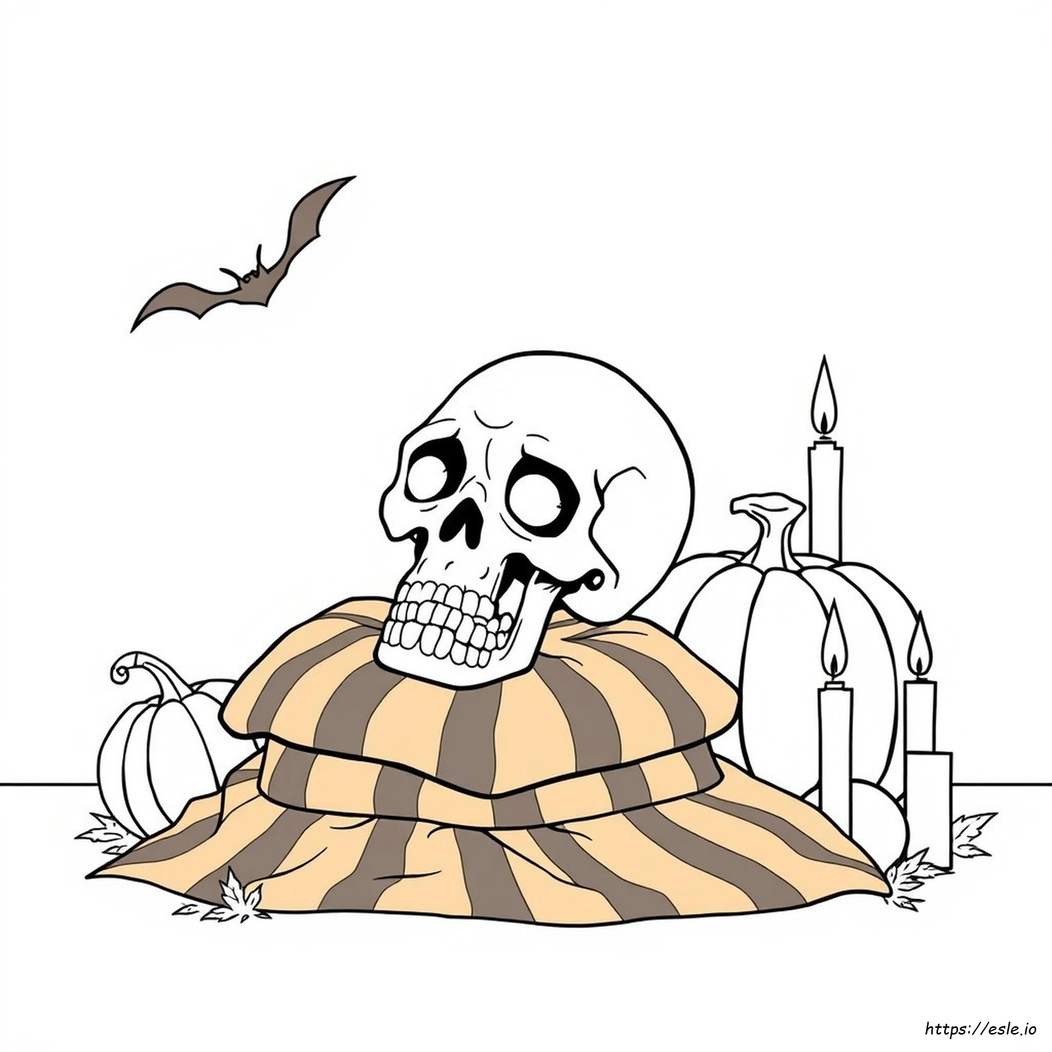 Disegni Da Colorare Teschio Di Halloween