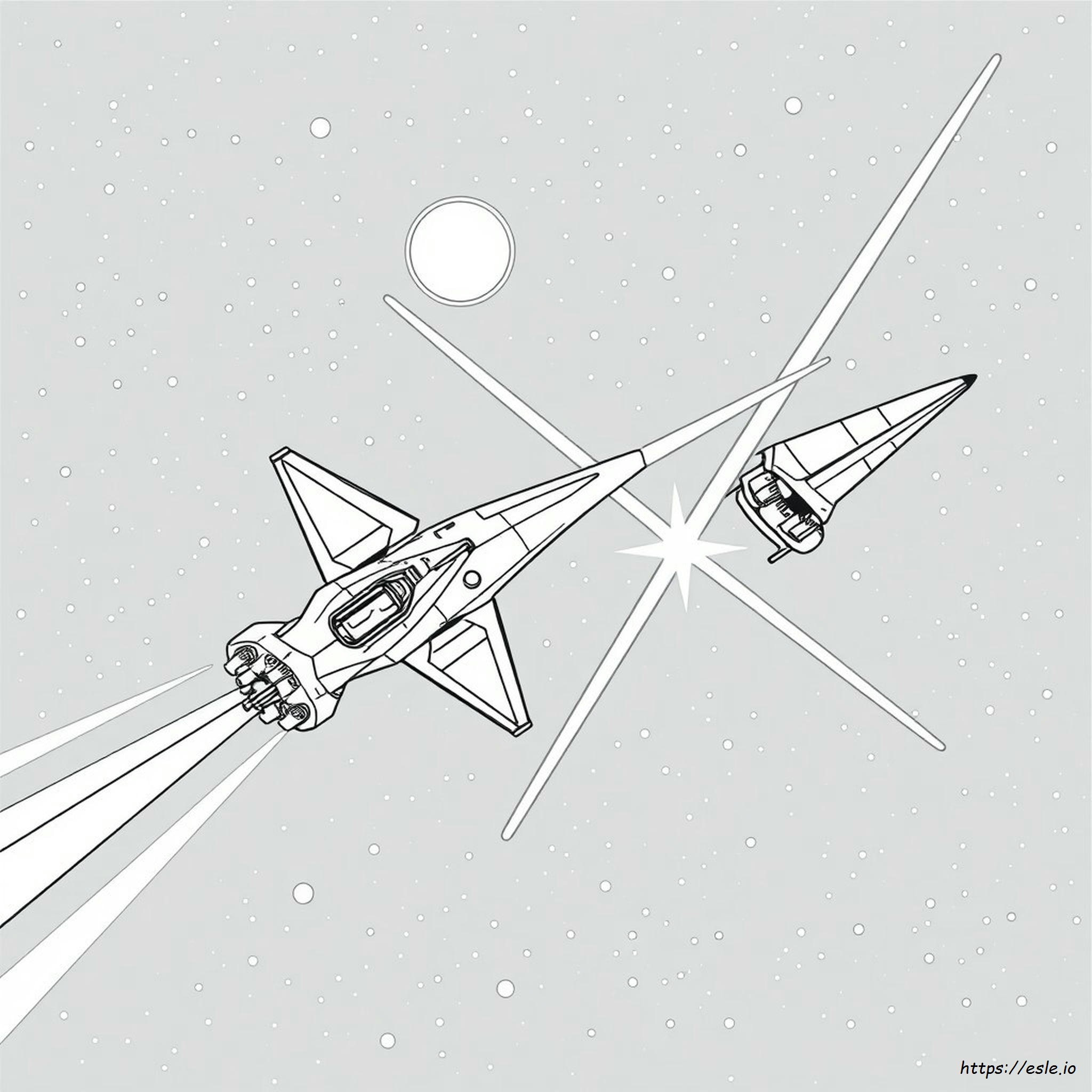 Pagine Da Colorare Di Battaglia Di Star Wars