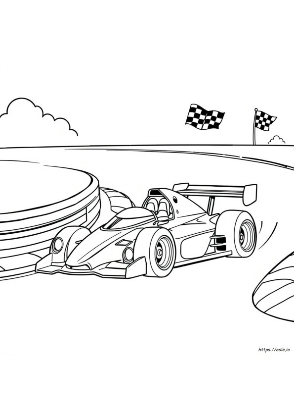 Modified Race Car Coloring Pages
