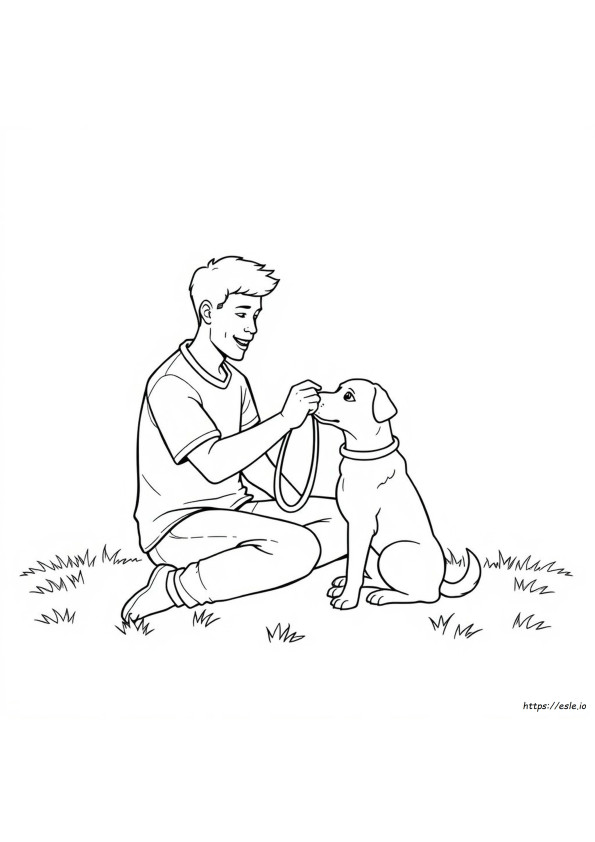 Köpek Adam Boyama Kitabı