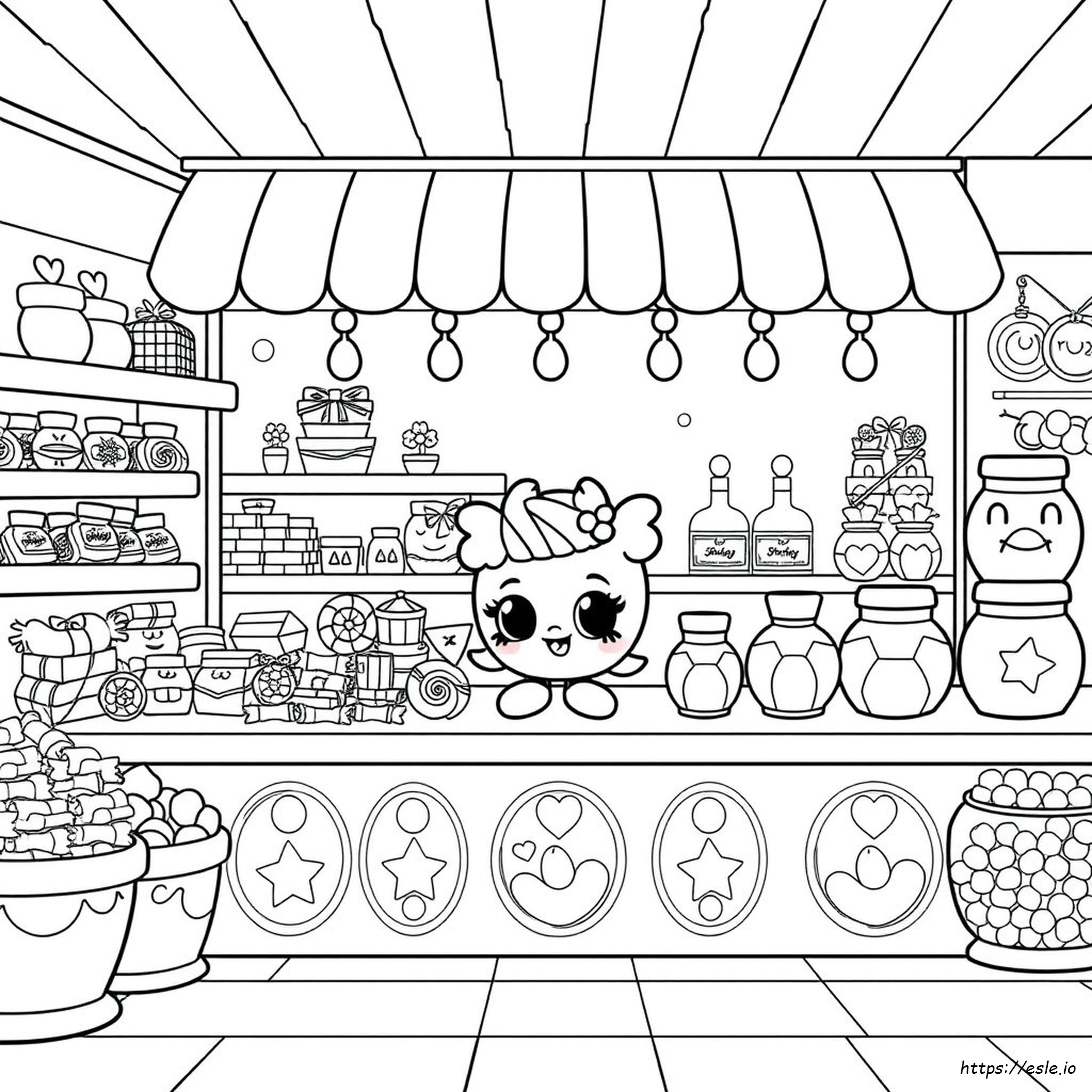 Candy Shopkins Coloring Pages