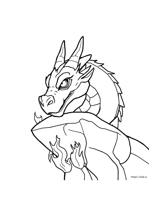 Dragon Head Colouring