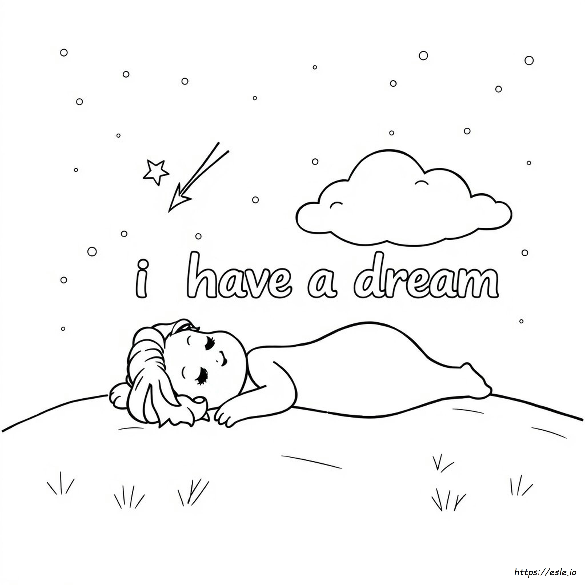I Have A Dream Coloring Page Printable
