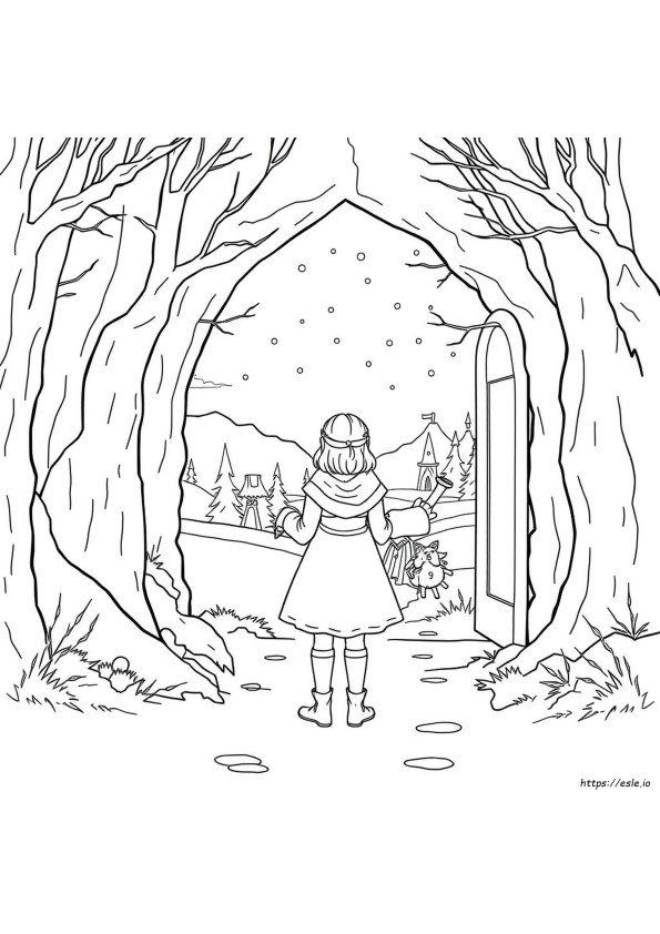 Lucy Narnia Coloring Pages