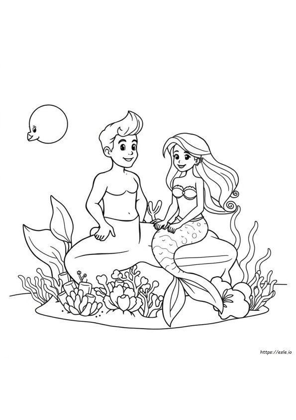 Coloring Book Mermaid Pictures