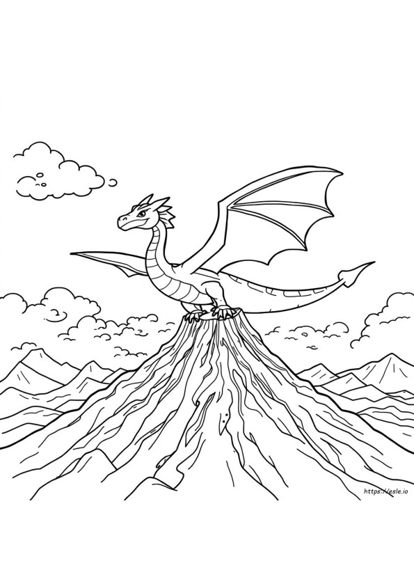 Sharpie Dragon Coloring Pages
