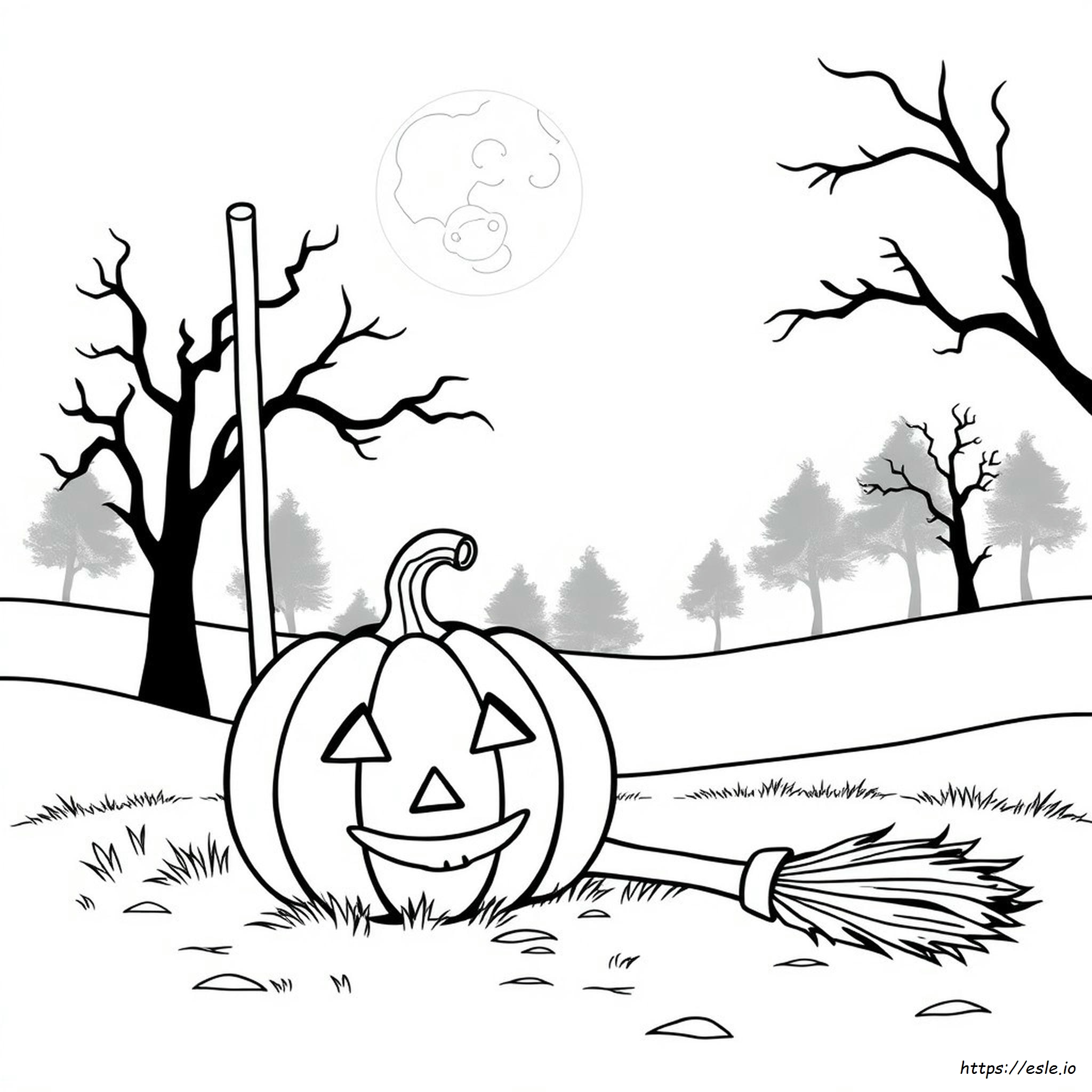 Easy Coloring Pages For Halloween