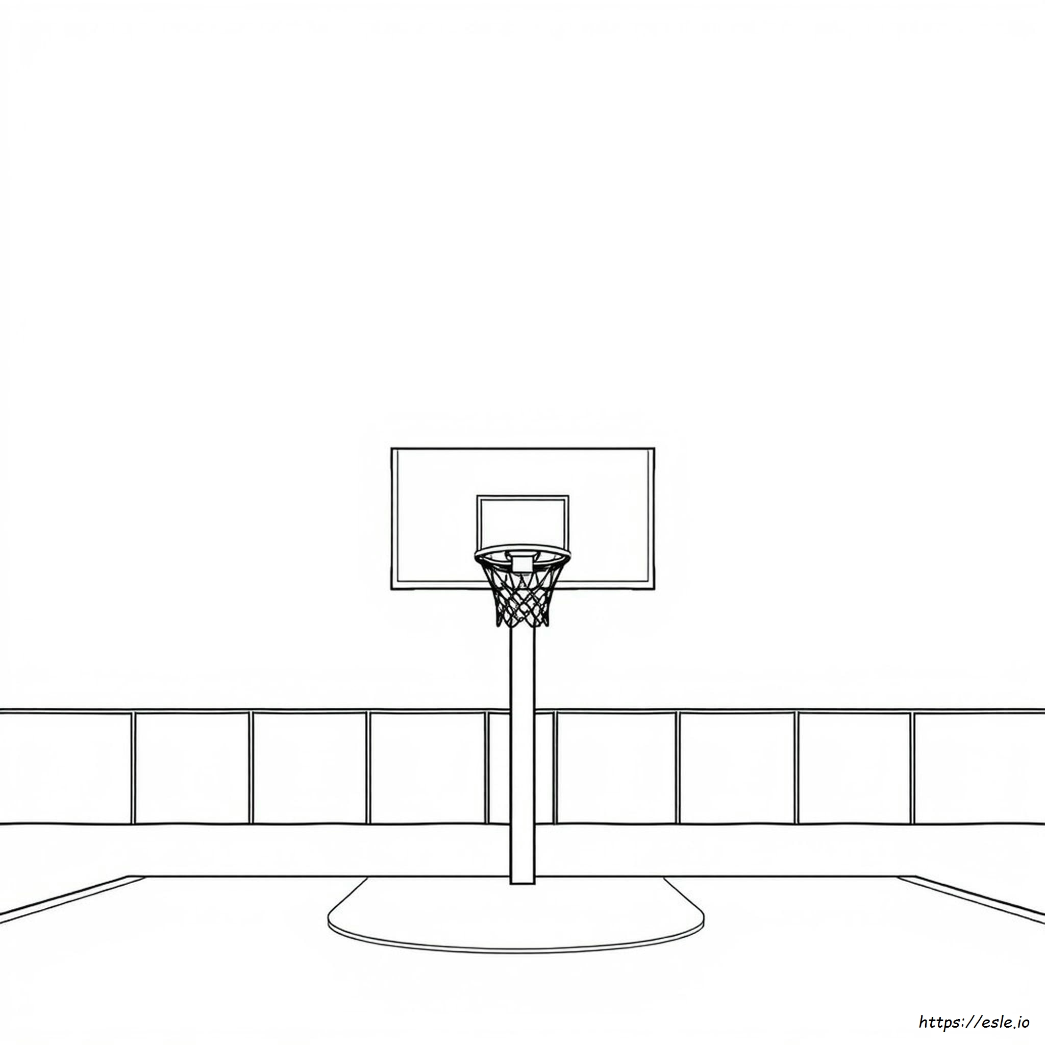 Basketball Hoop Coloring Pages