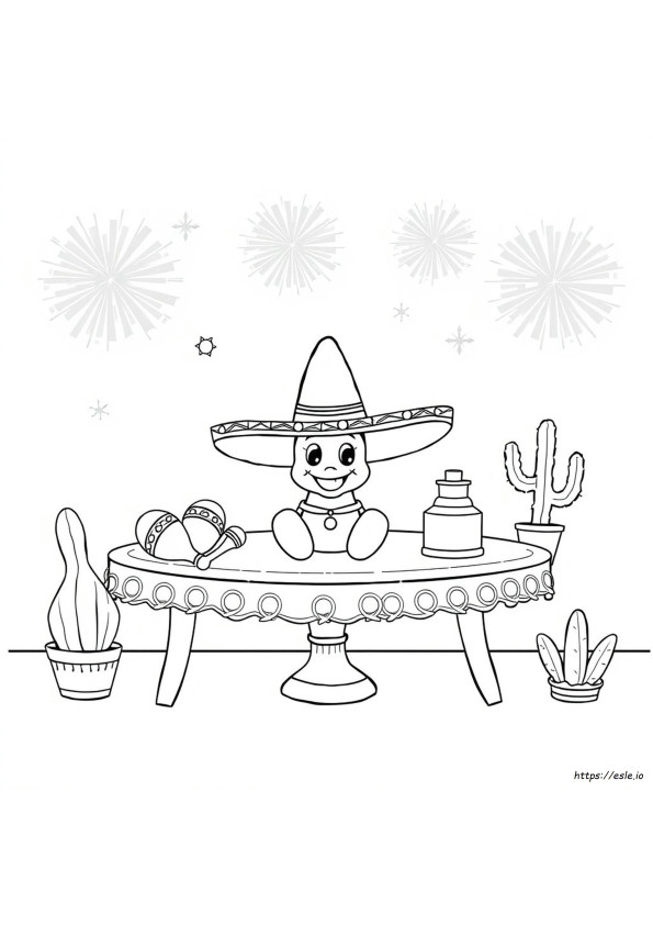 Sombrero Cinco De Mayo Ausmalbilder