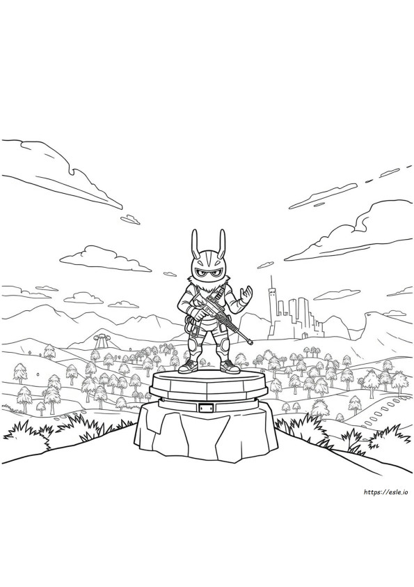 Kolorowanka Fortnite Klombo