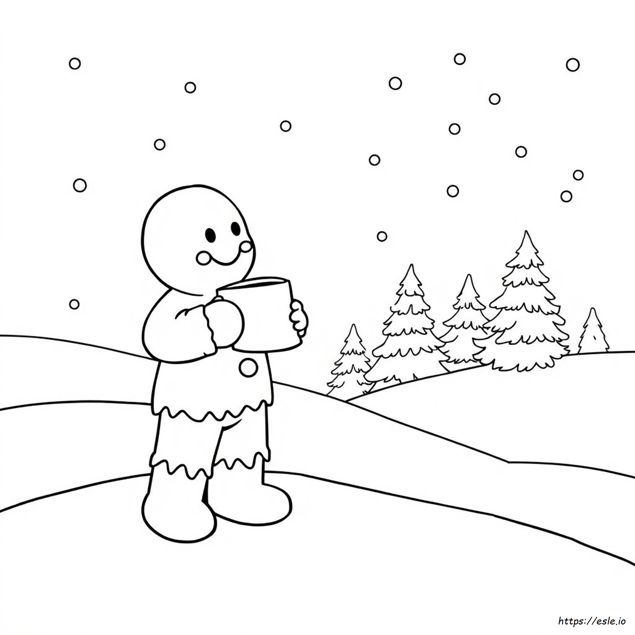 Gingerbread People Coloring