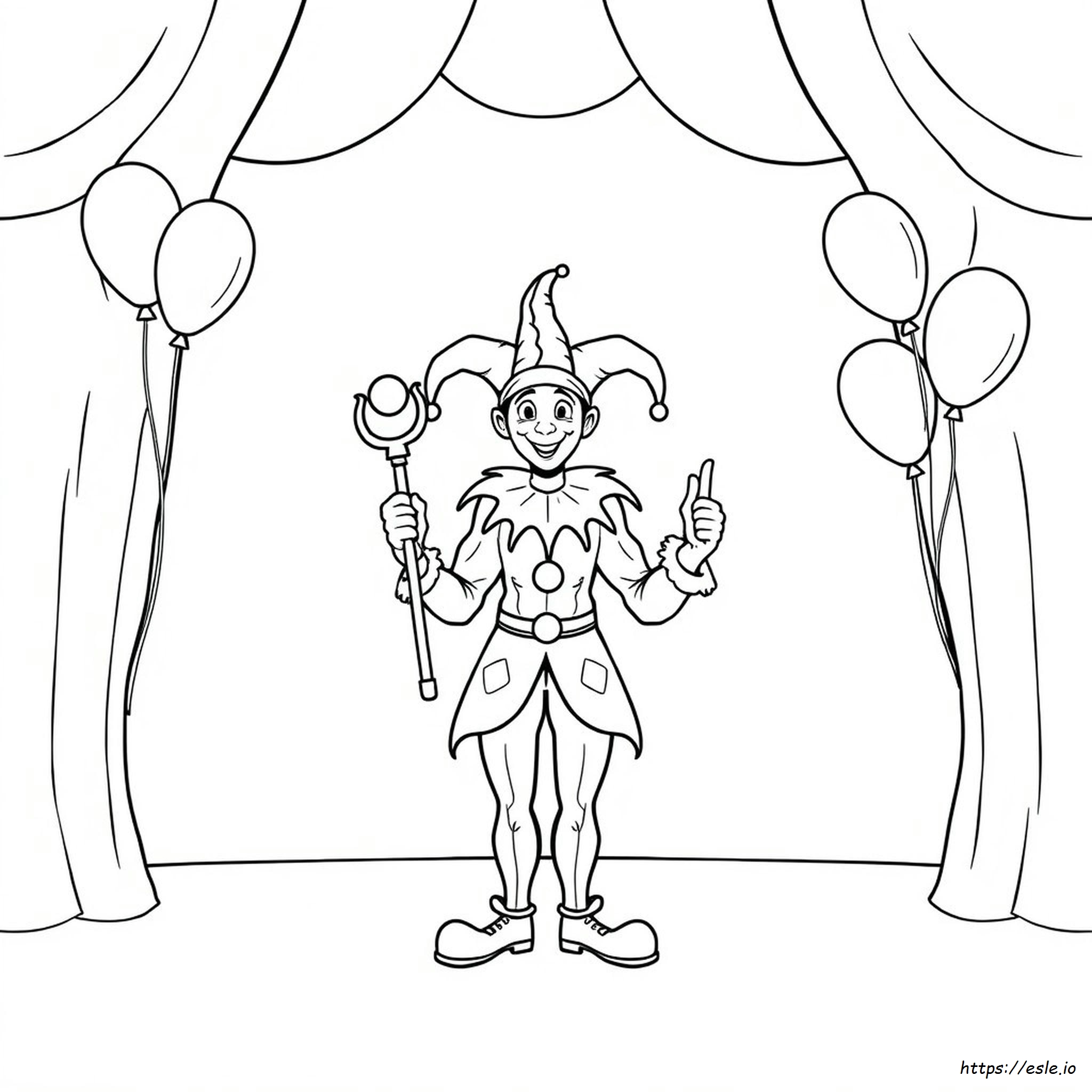 Arlequín Para Colorear
