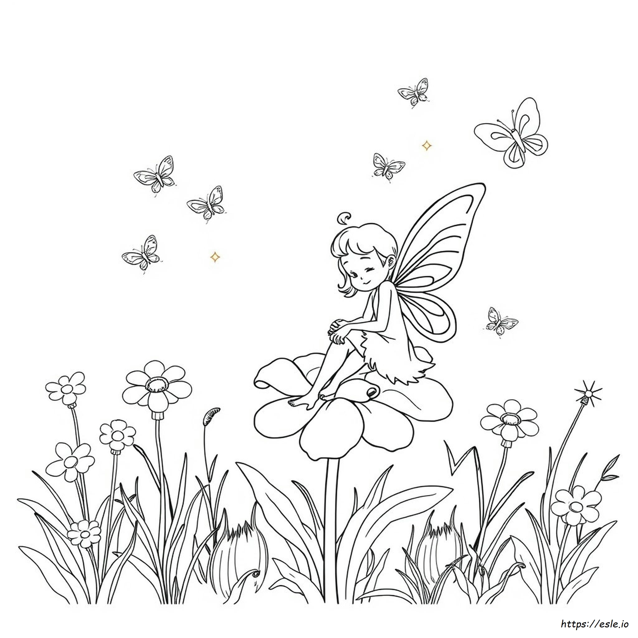 Fairy Coloring Pages For Free