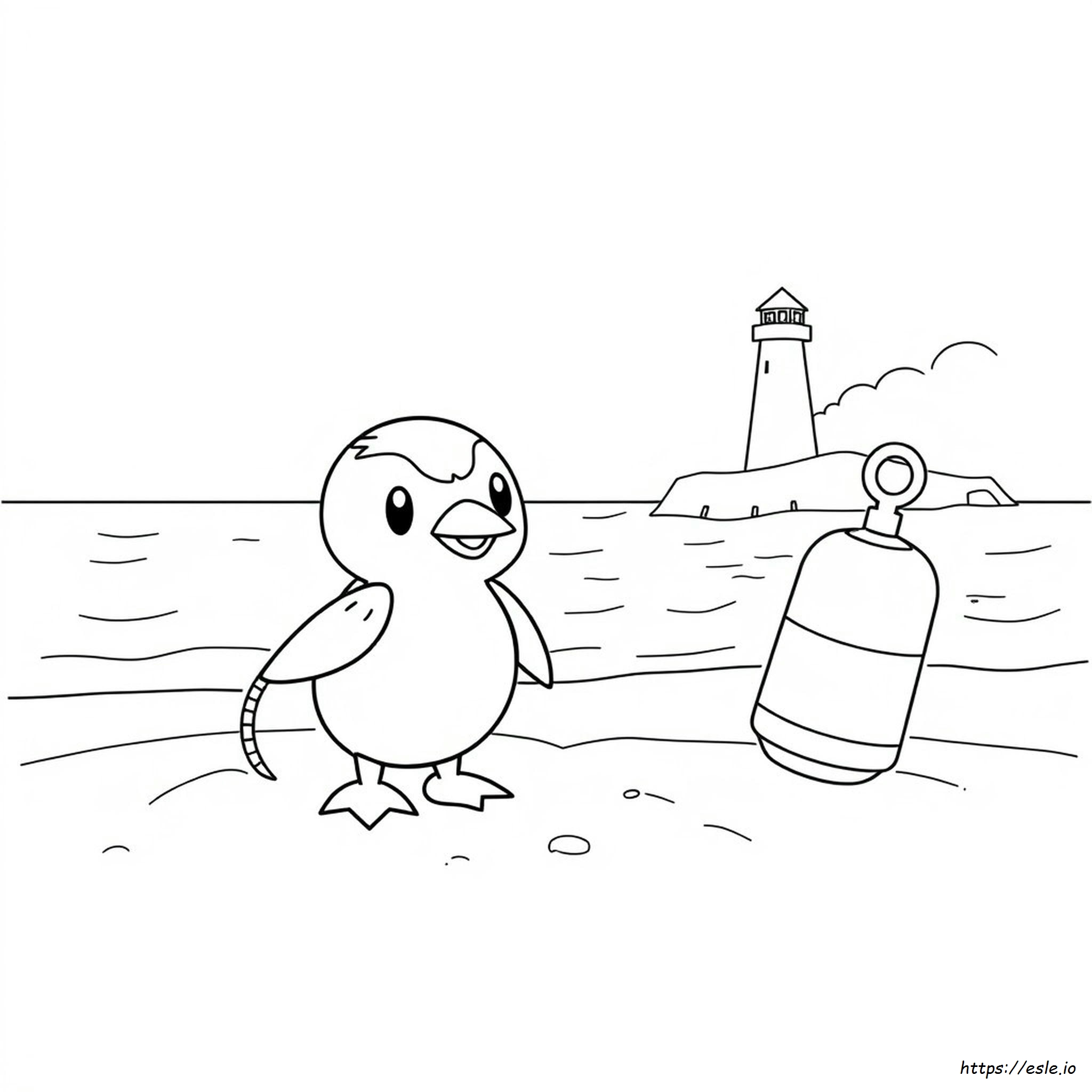 Piplup Carino Da Colorare