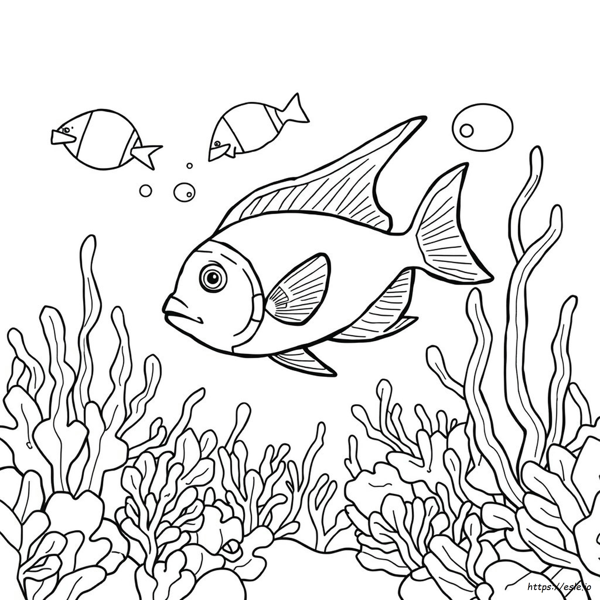 Angel Fish Coloring Pages Printable