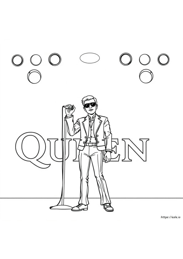 Freddie Mercury Da Colorare