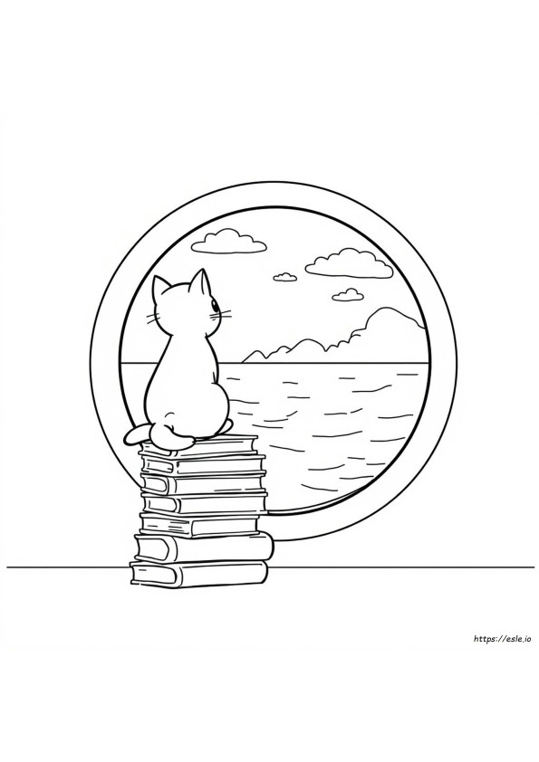 Kedi Karikatür Boyama