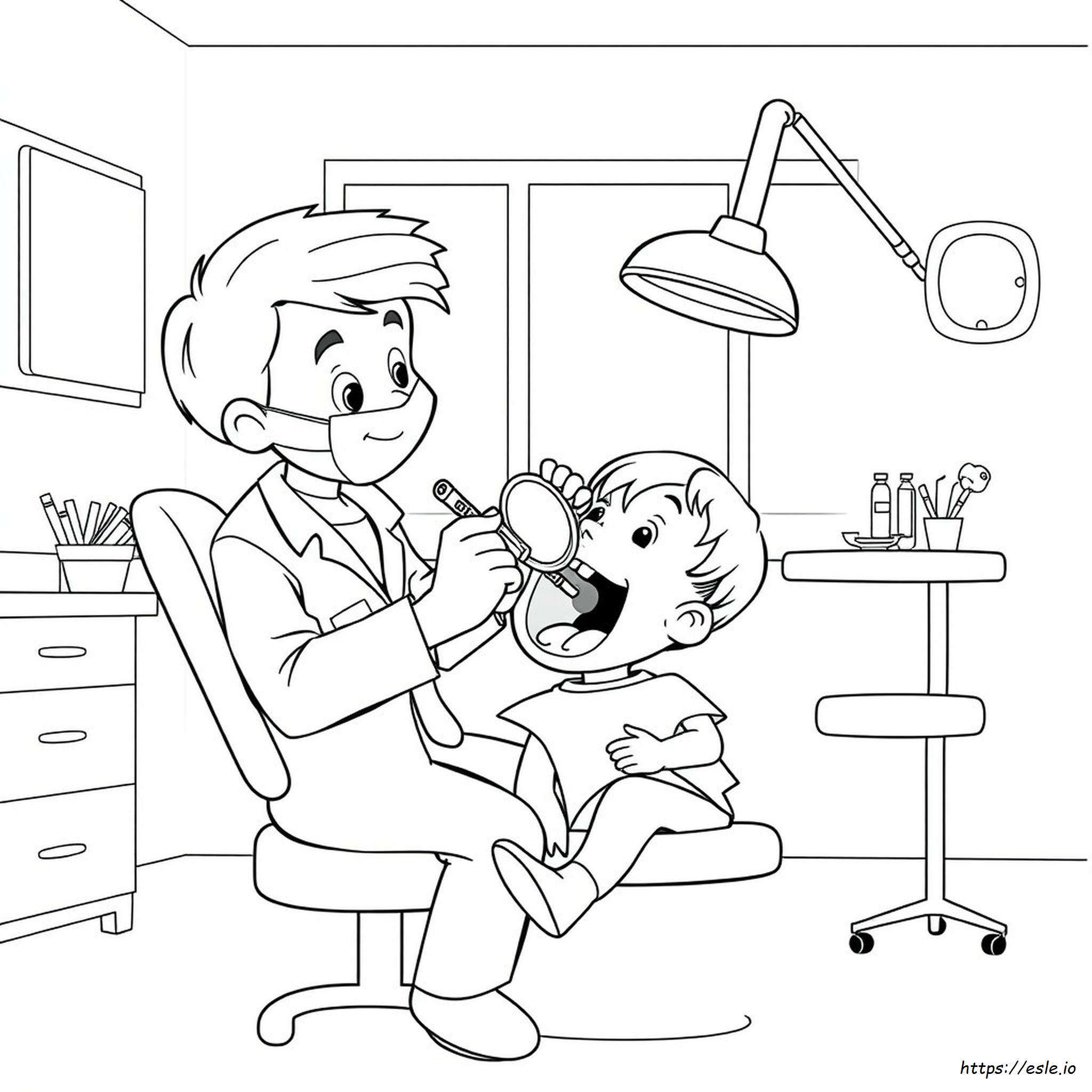 Dental Coloring Pages For Kindergarten