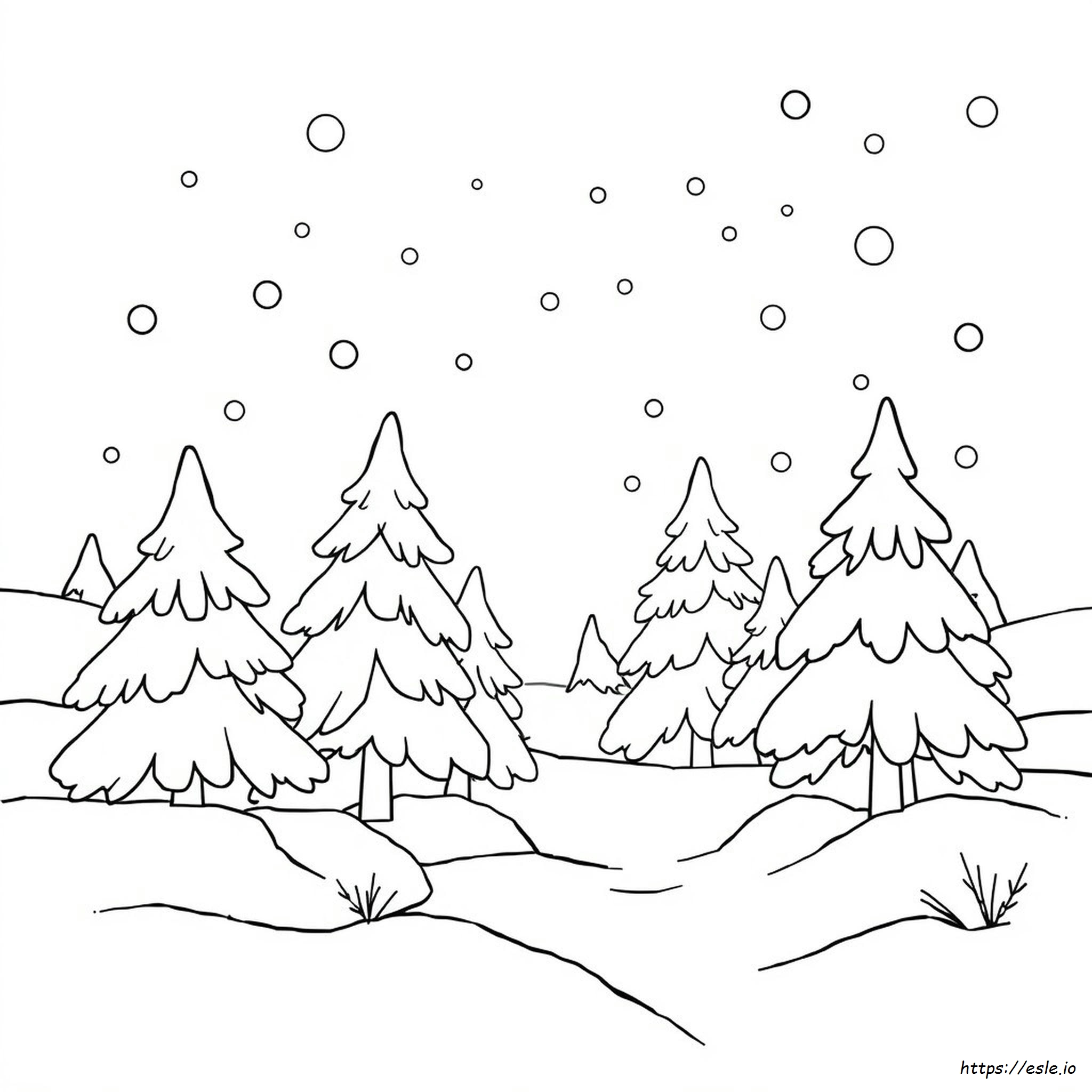 Snow And Ice Coloring Pages