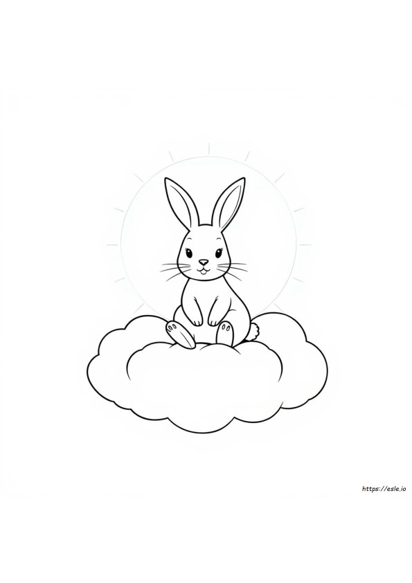 White Rabbit Coloring Page