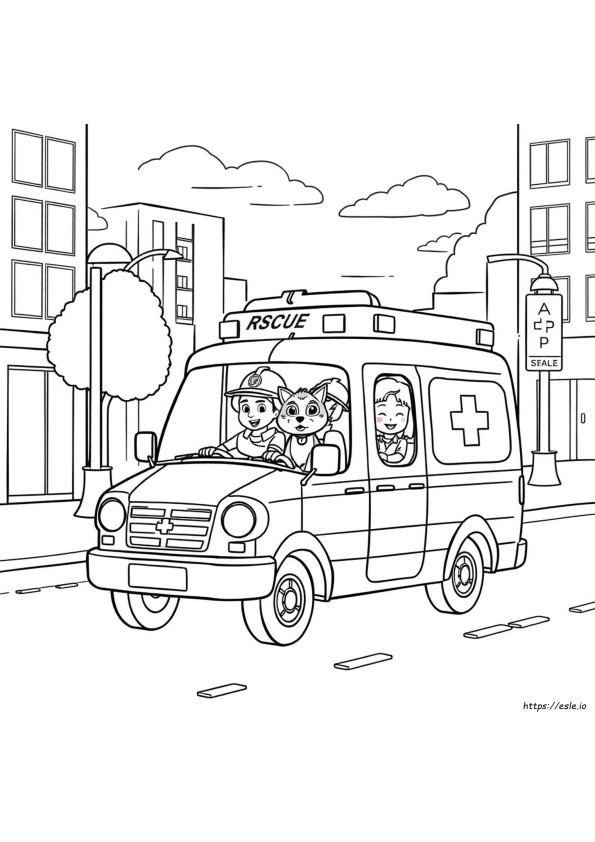 Rescue Riders Coloring Pages