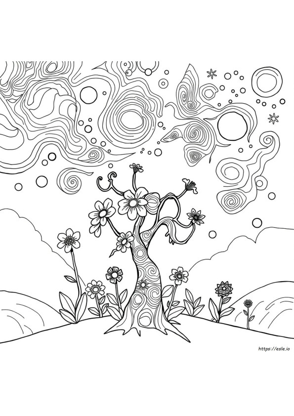 Psychedelic Coloring Pages
