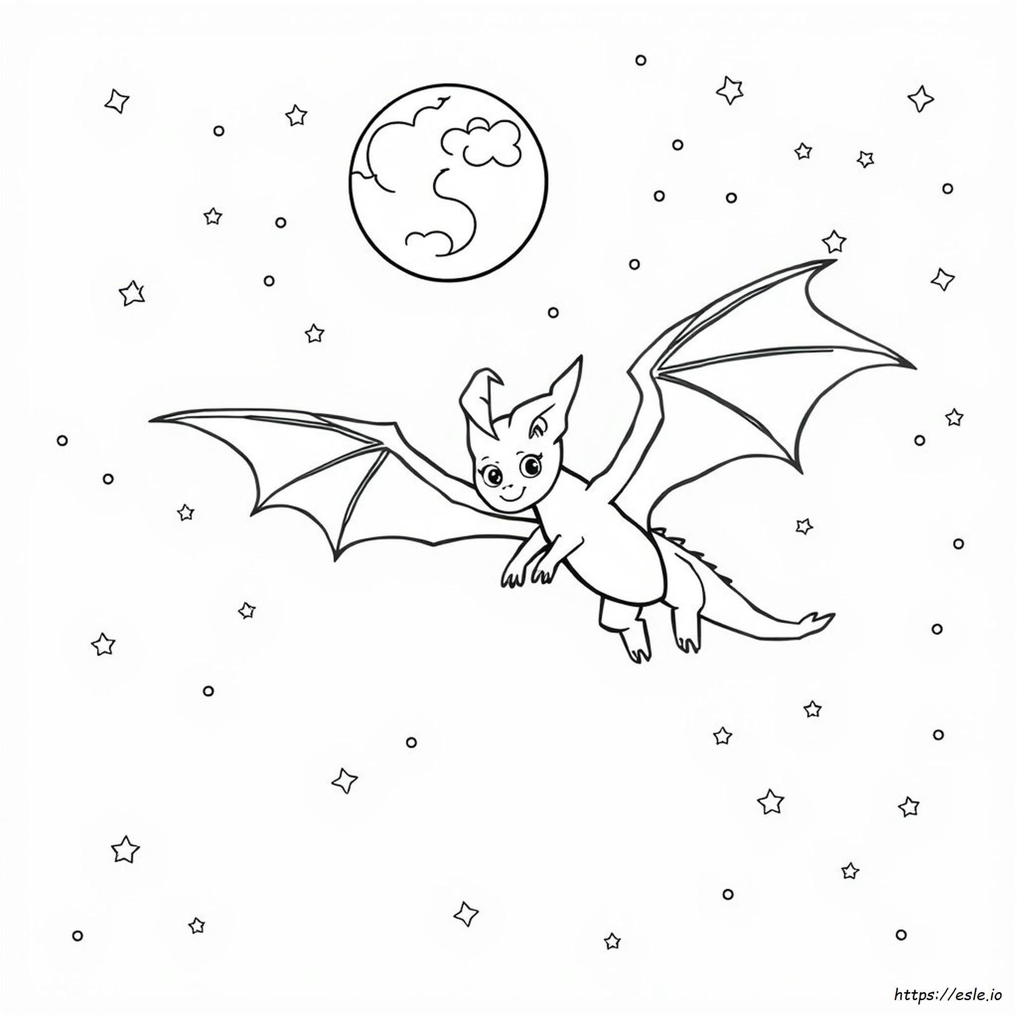 Drago Pipistrello Da Colorare