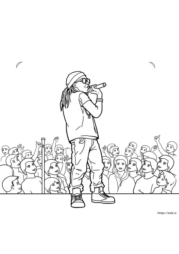 Printable Lil Wayne Coloring Pages