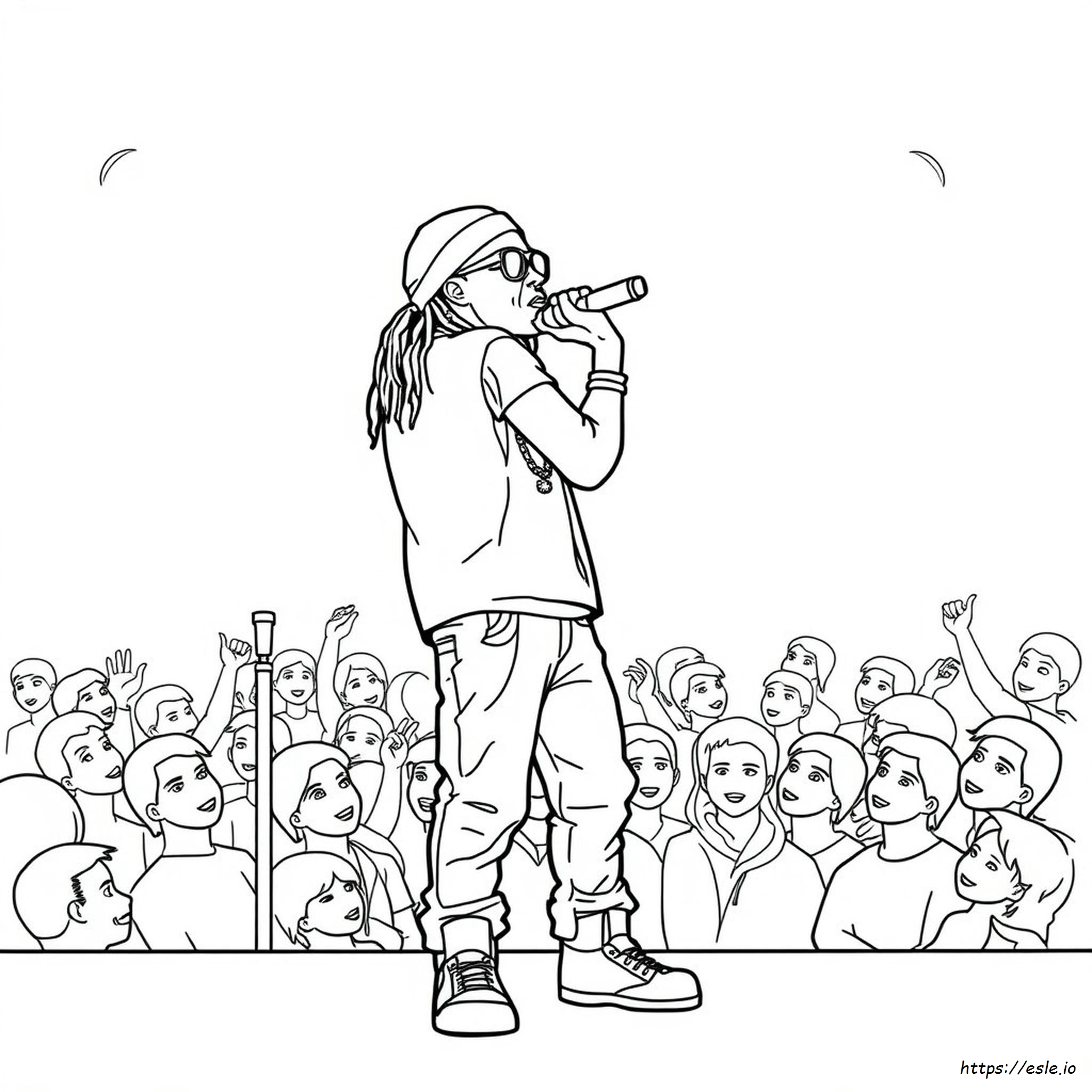Printable Lil Wayne Coloring Pages