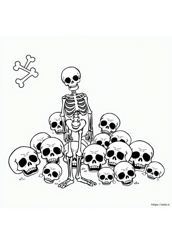 Gambar Mewarnai Kerangka