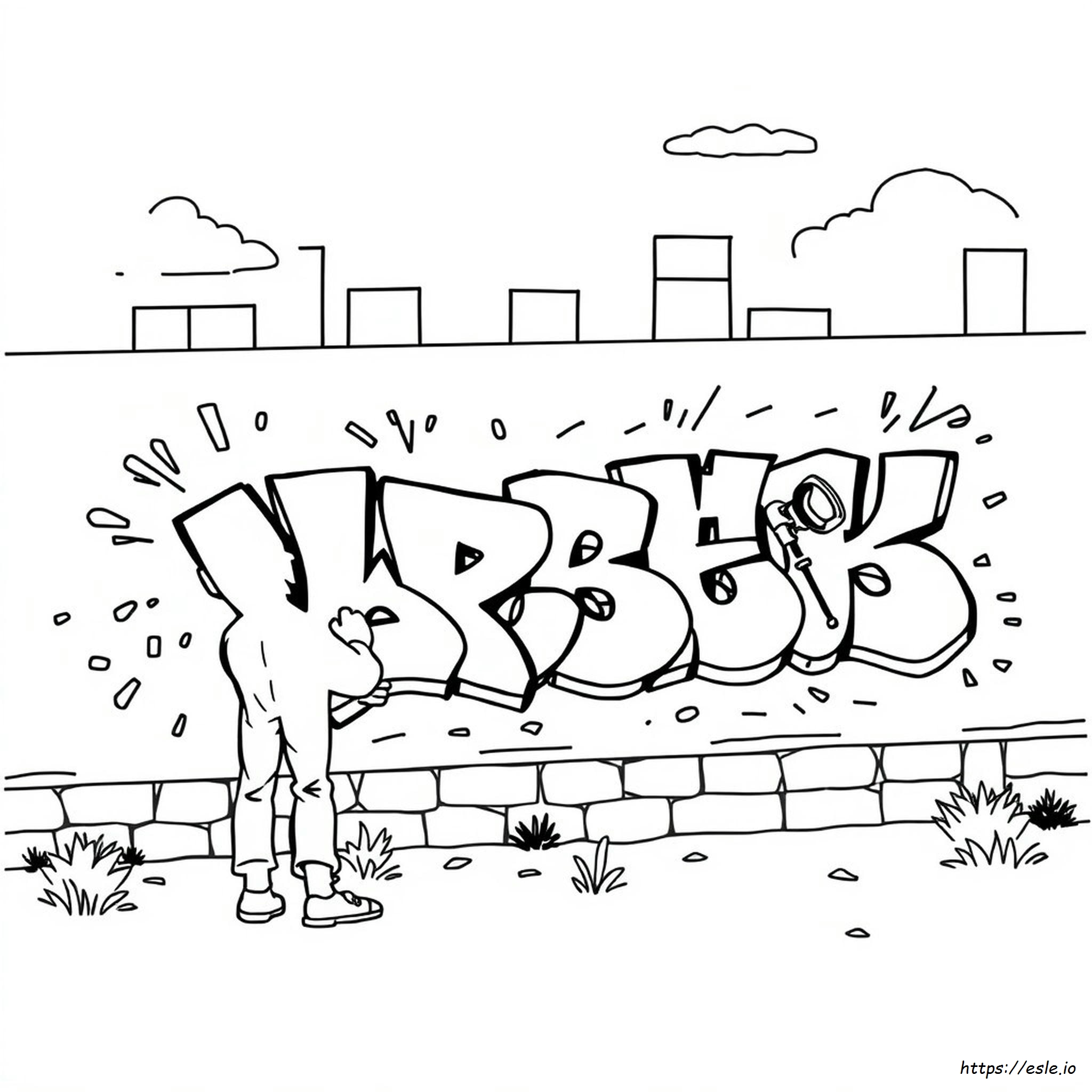 Disegni Da Colorare: Lettere Graffiti