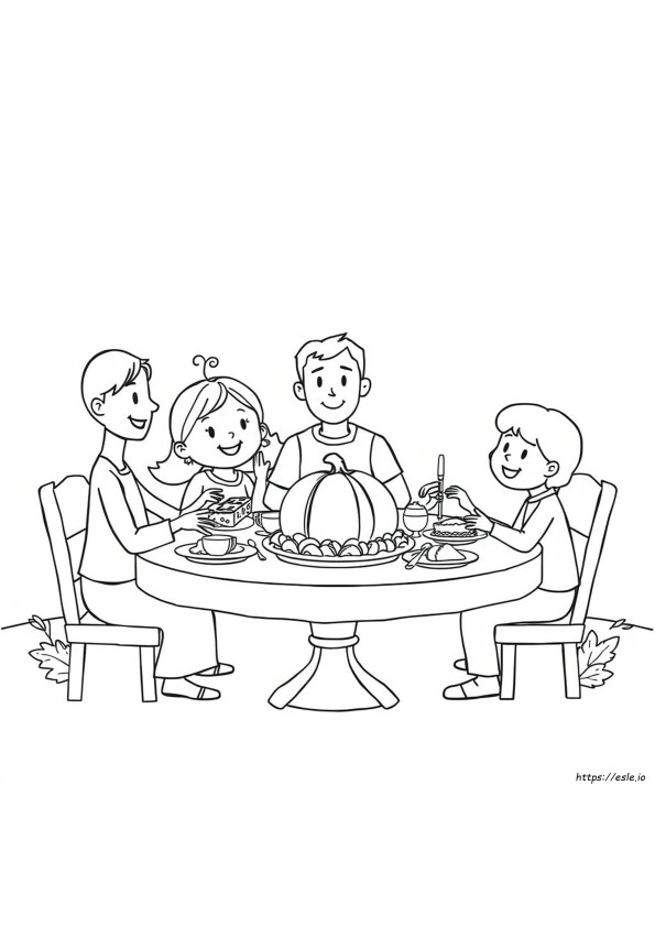 Thanksgiving & Co Coloring Pages