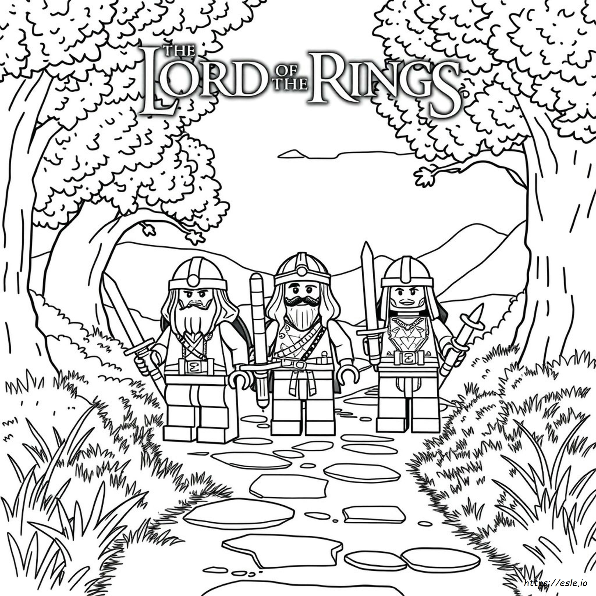 Lego Lord Of The Rings Coloring Pages