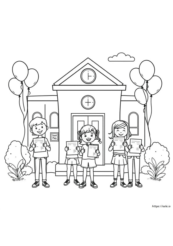 End Of School Year Coloring Pages Free