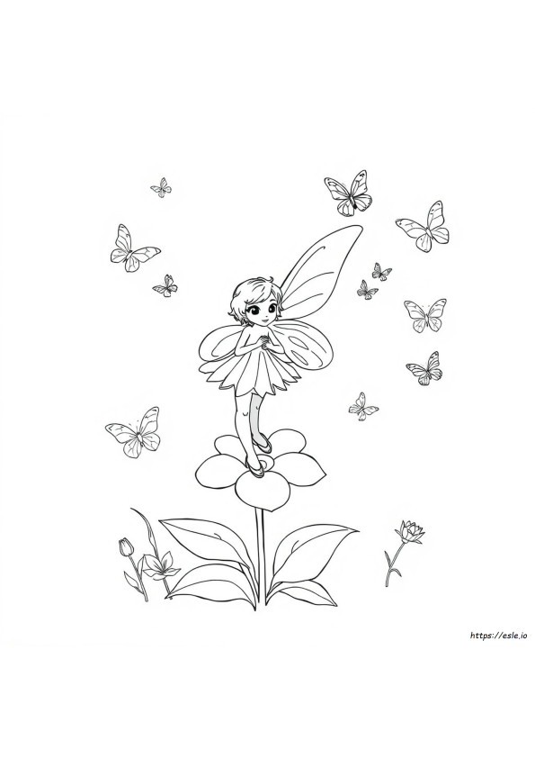 Rosetta Fairy Coloring Page