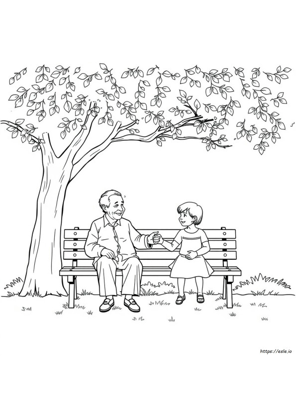 Printable Grandparents Coloring Pages
