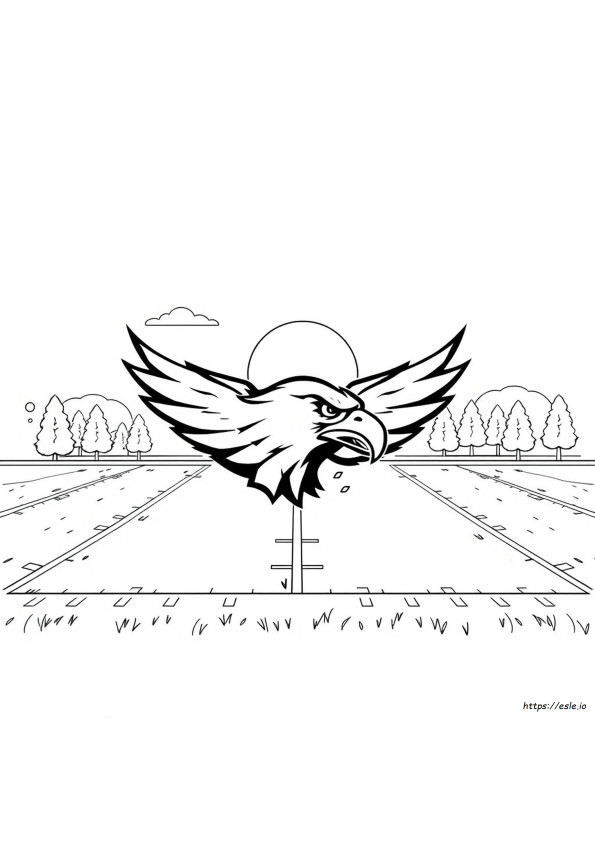 Eagles Logo Coloring Page
