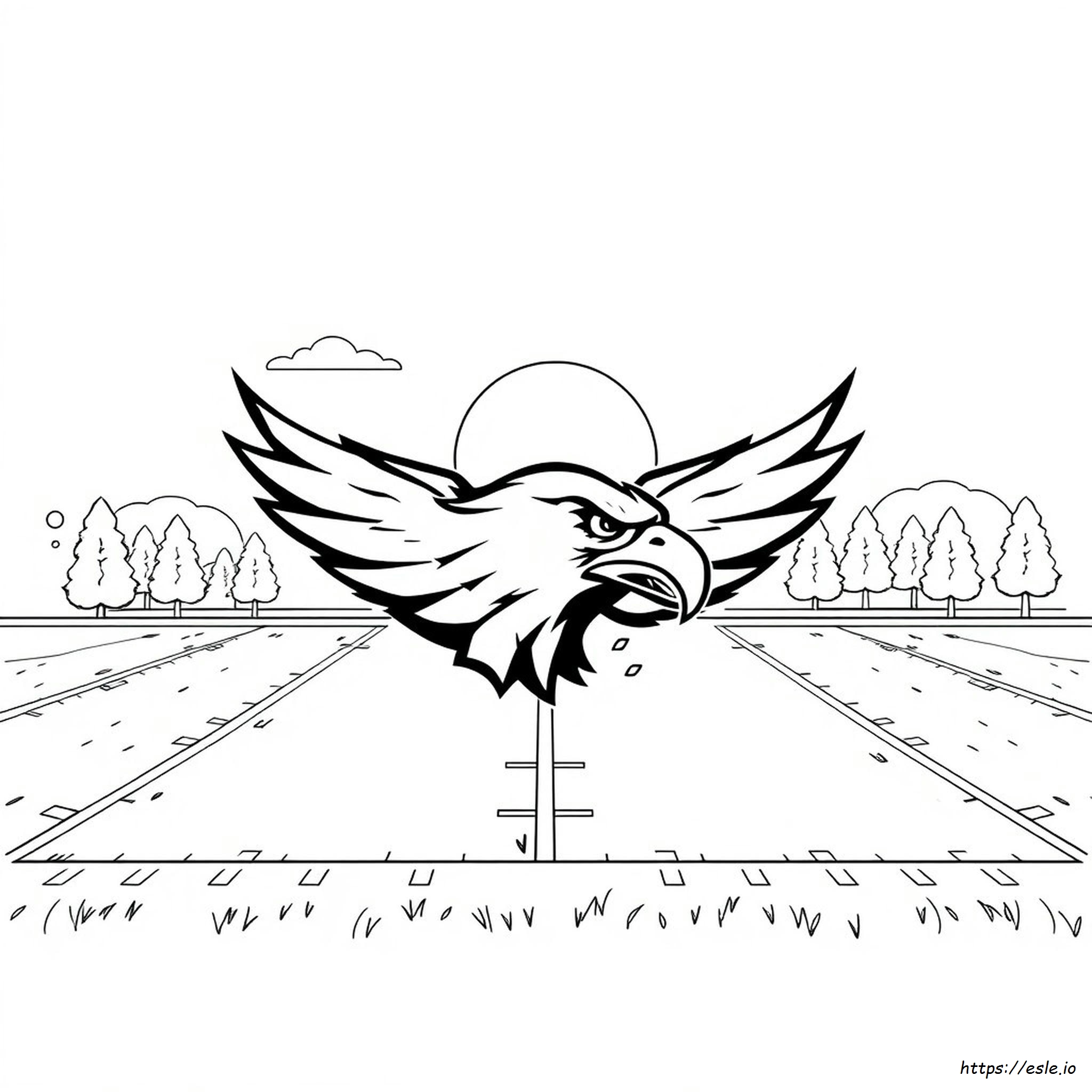 Coloriage Logo Aigles