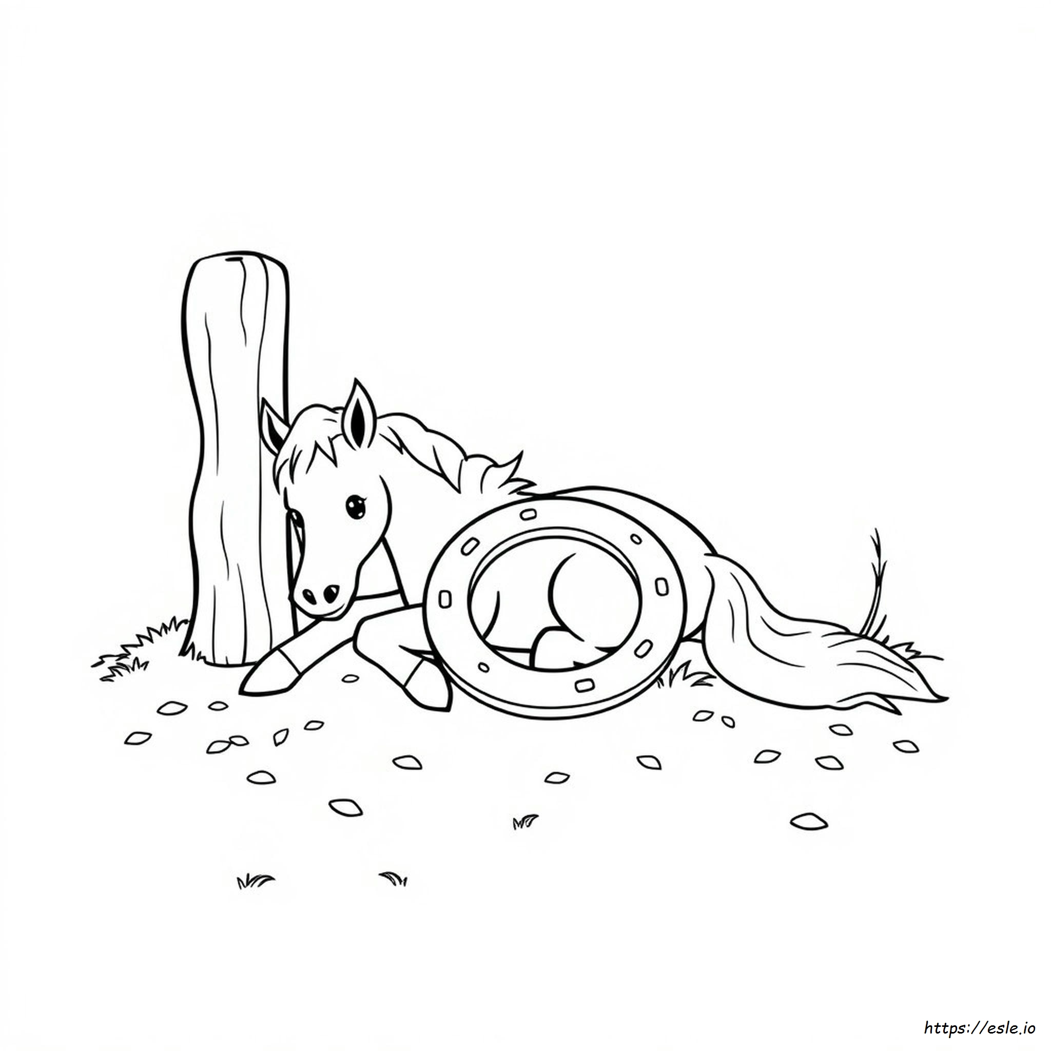 Horseshoe Coloring Pages