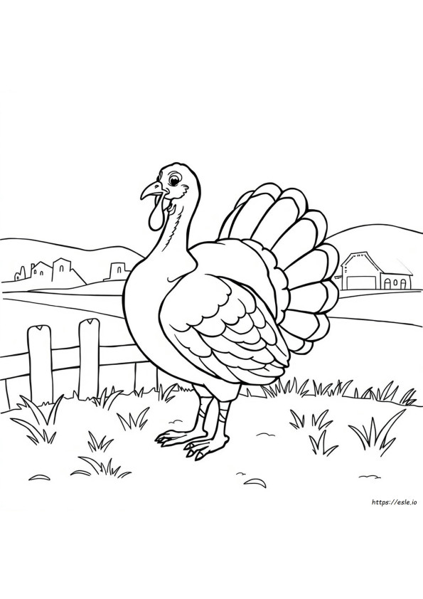 Páginas Detalladas De Pavos Para Colorear
