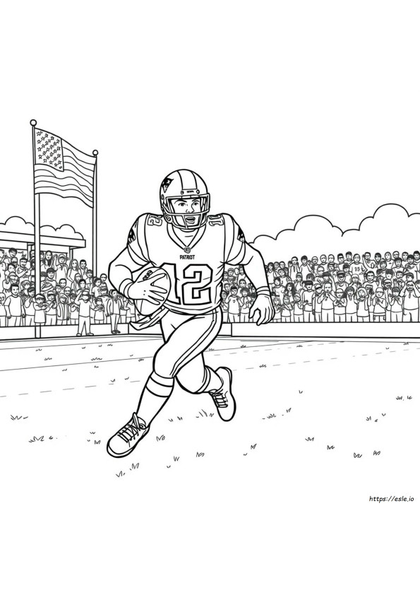 New England Patriots Football Coloring Pages