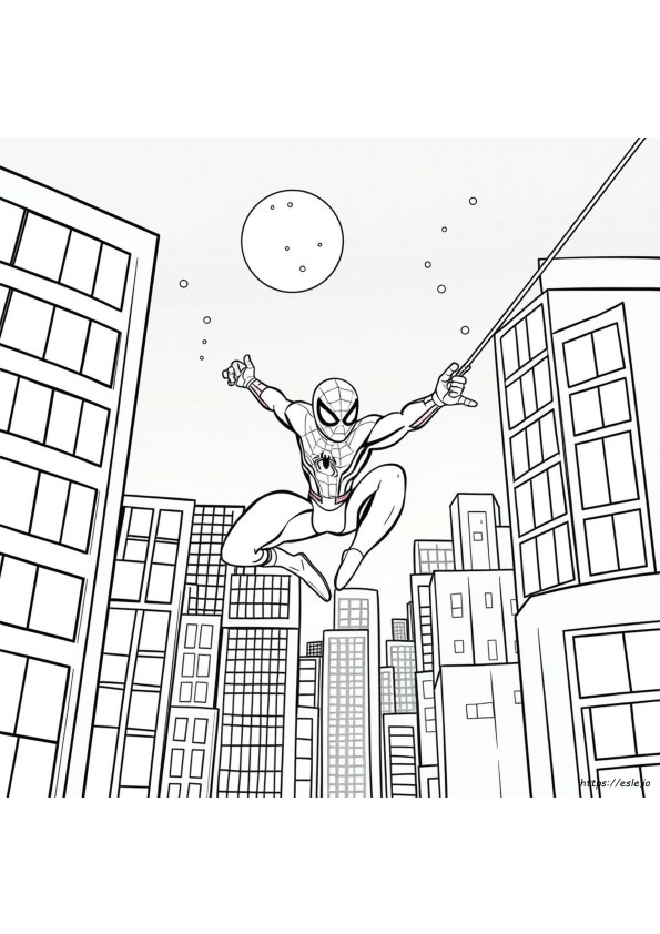 Spiderman Color Pages To Print