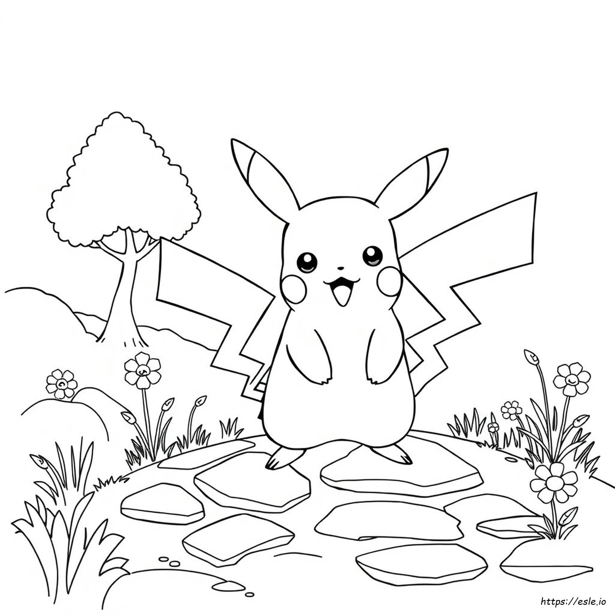 Placă De Colorat Pikachu