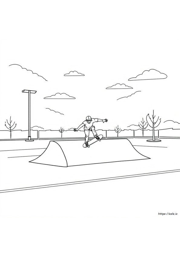 Skateboard Colouring Pages