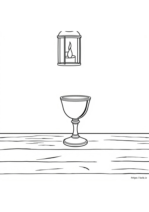 Copa Para Colorear
